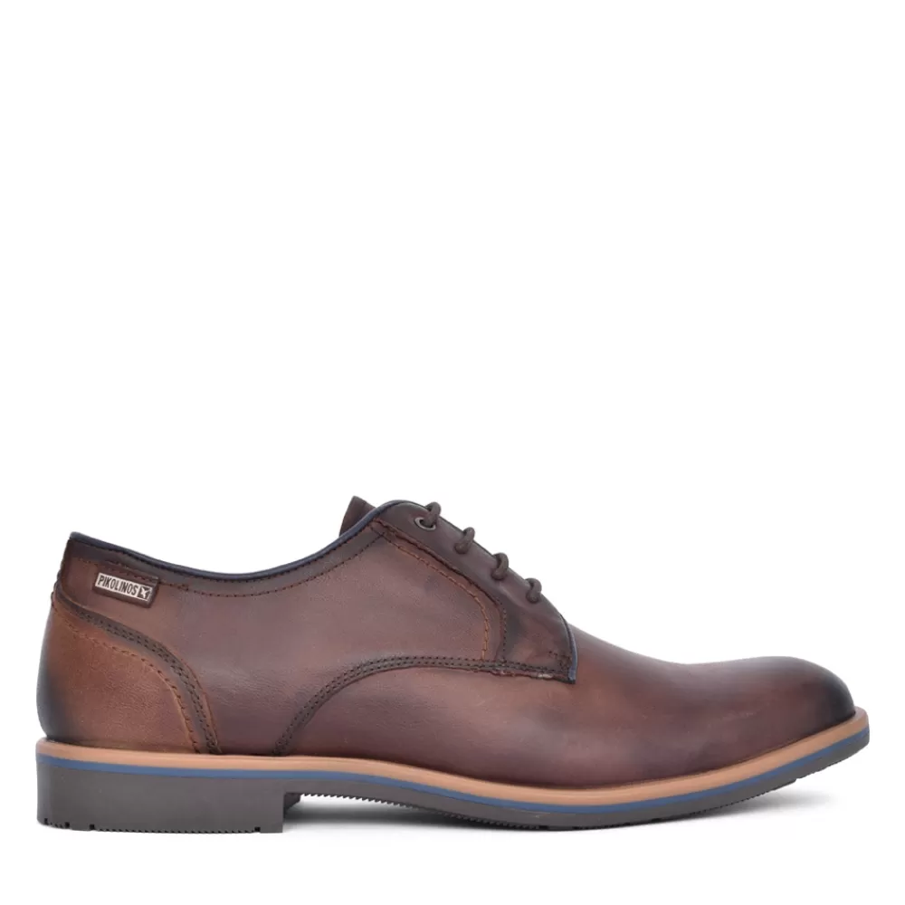 Mens PIKOLINOS Mens Leon Leather Shoe In Brown