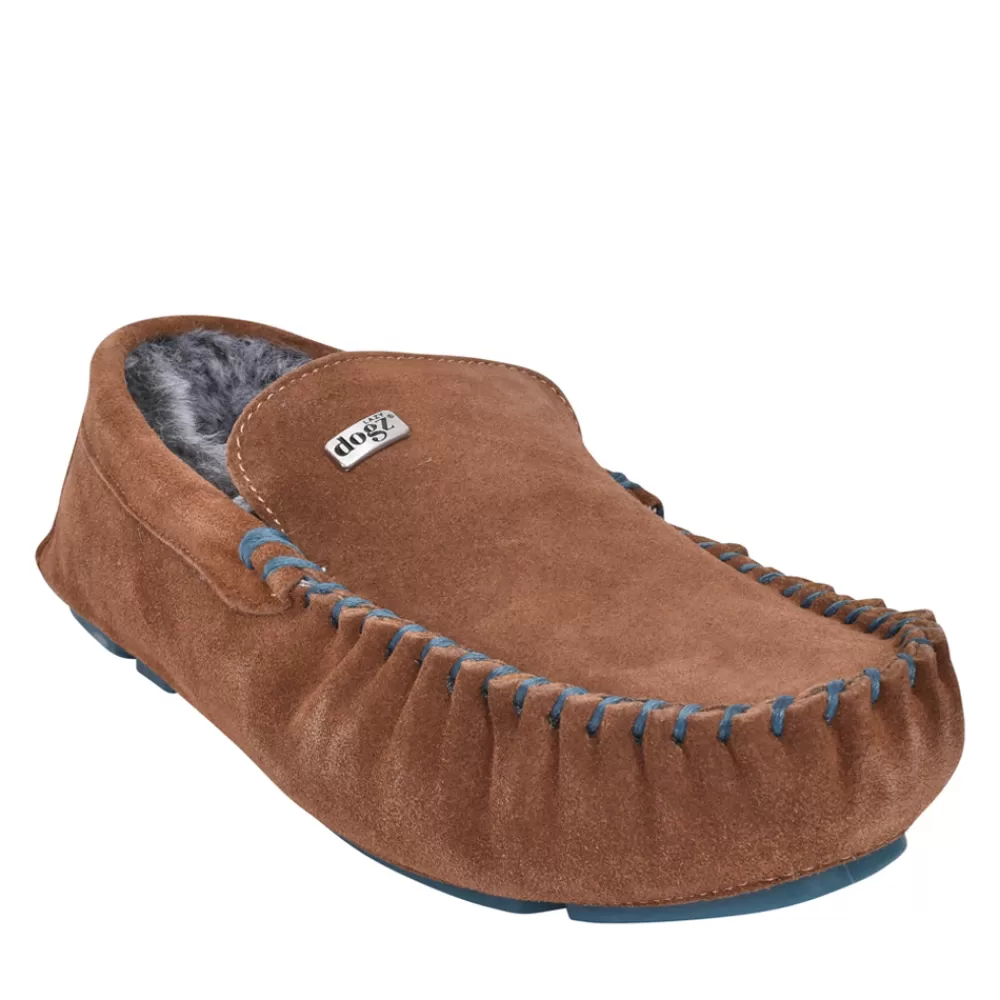 Mens LAZY DOGZ Mens Percy Ii Kmd020 Suede Slipper In Tan