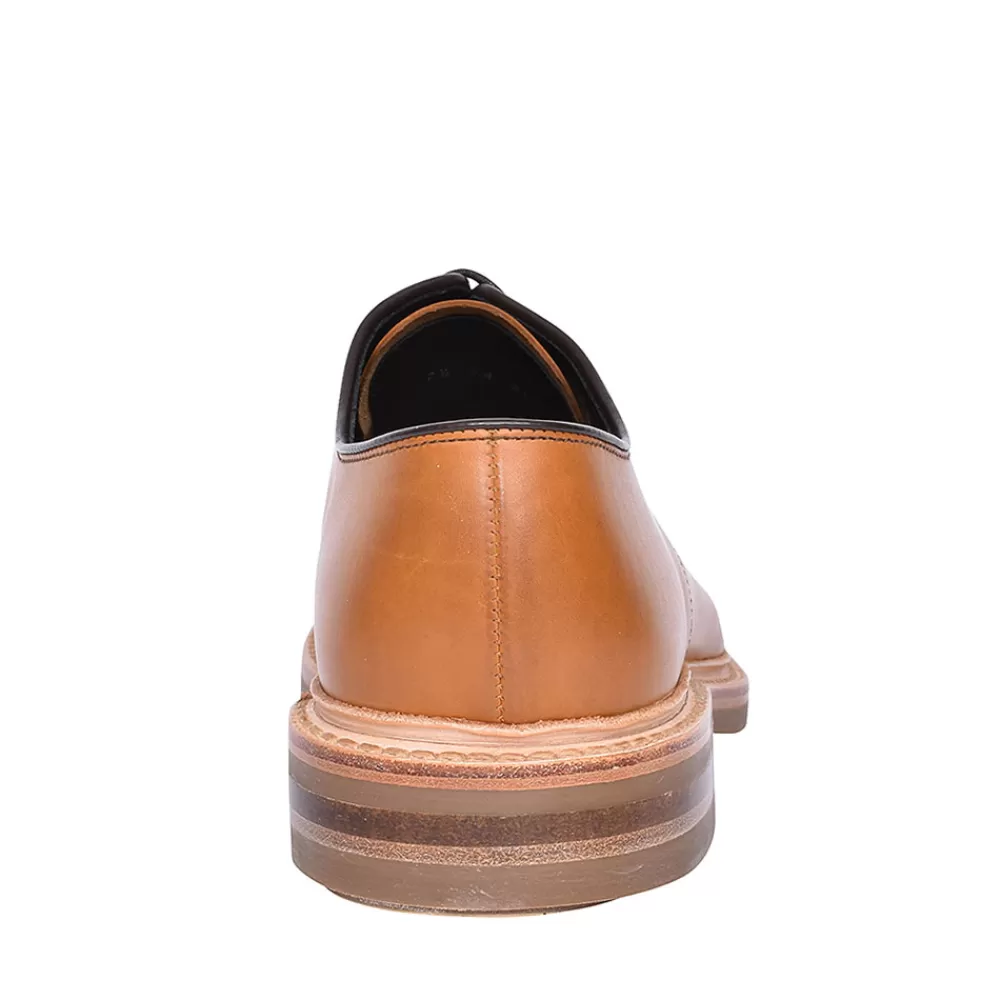Mens LOAKE Mens Rowe Tan Laced Plain Front Shoe For Men In Tan