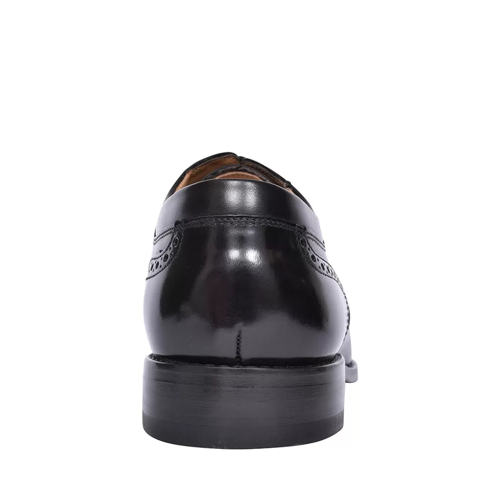 Mens LOAKE Mens Toe Cap Lace Brogue For Men In Black