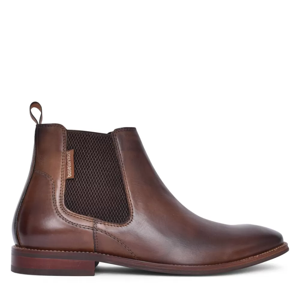 Mens BASE LONDON Men's Ve04 Sikes Chelsea Boot In Brown