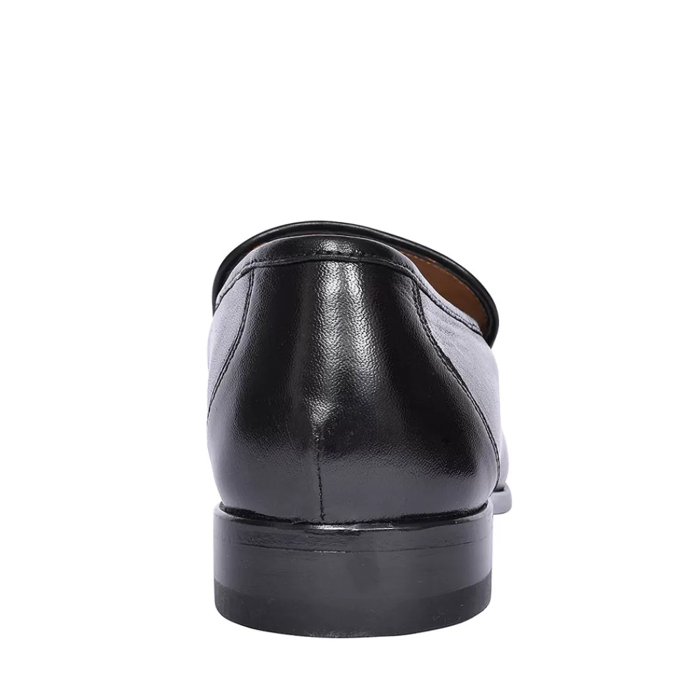 Mens LOAKE Sienna Moccasin Slip On Shoe For Men In Black