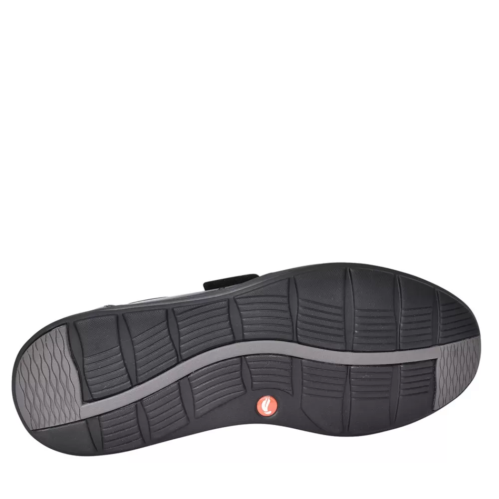 Mens CLARKS Un Abode Strap Black Leather H Fit Shoe For Menin Blk Leather