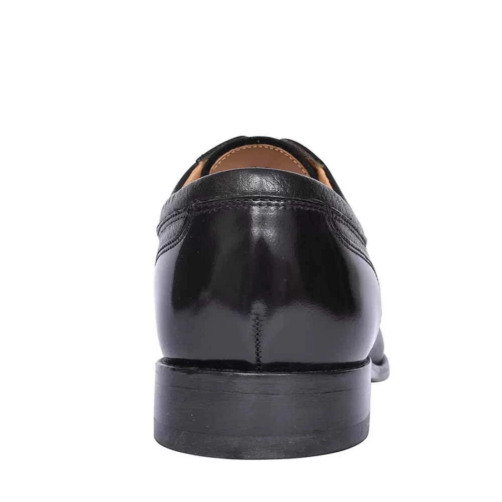 Mens LOAKE Wantage Laced Toe Cap Shoe For Men In Black